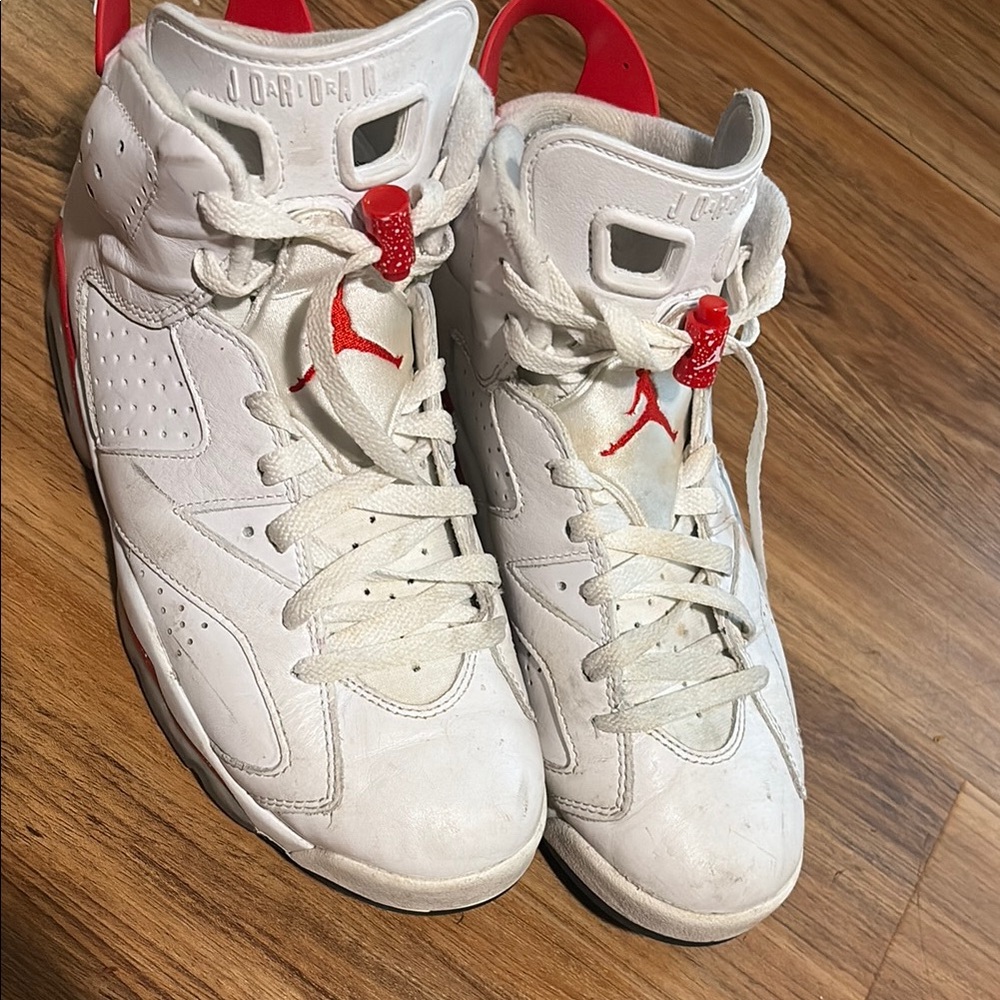 Jordan Sneakers - White and Red